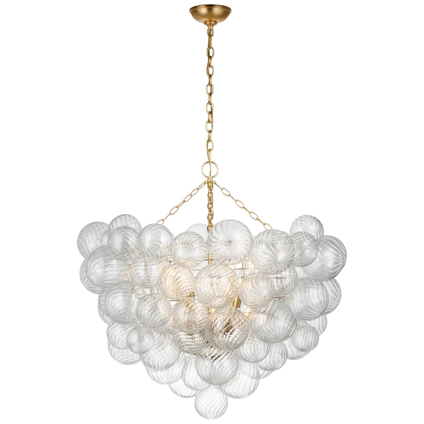 Talian Glass Round Chandelier 38"-MEET LIGHTING