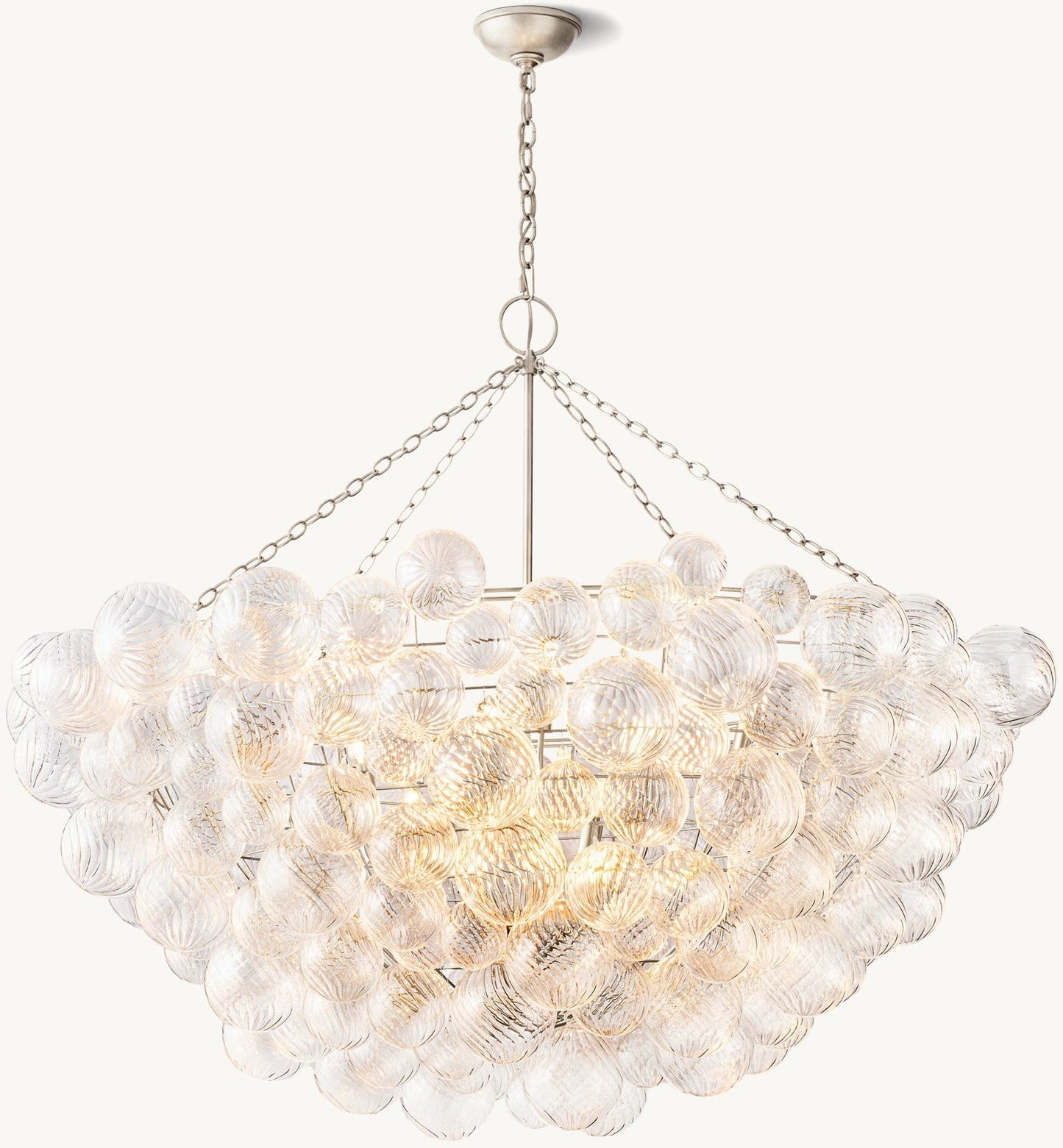 Talian Glass  Round Chandelier 66"