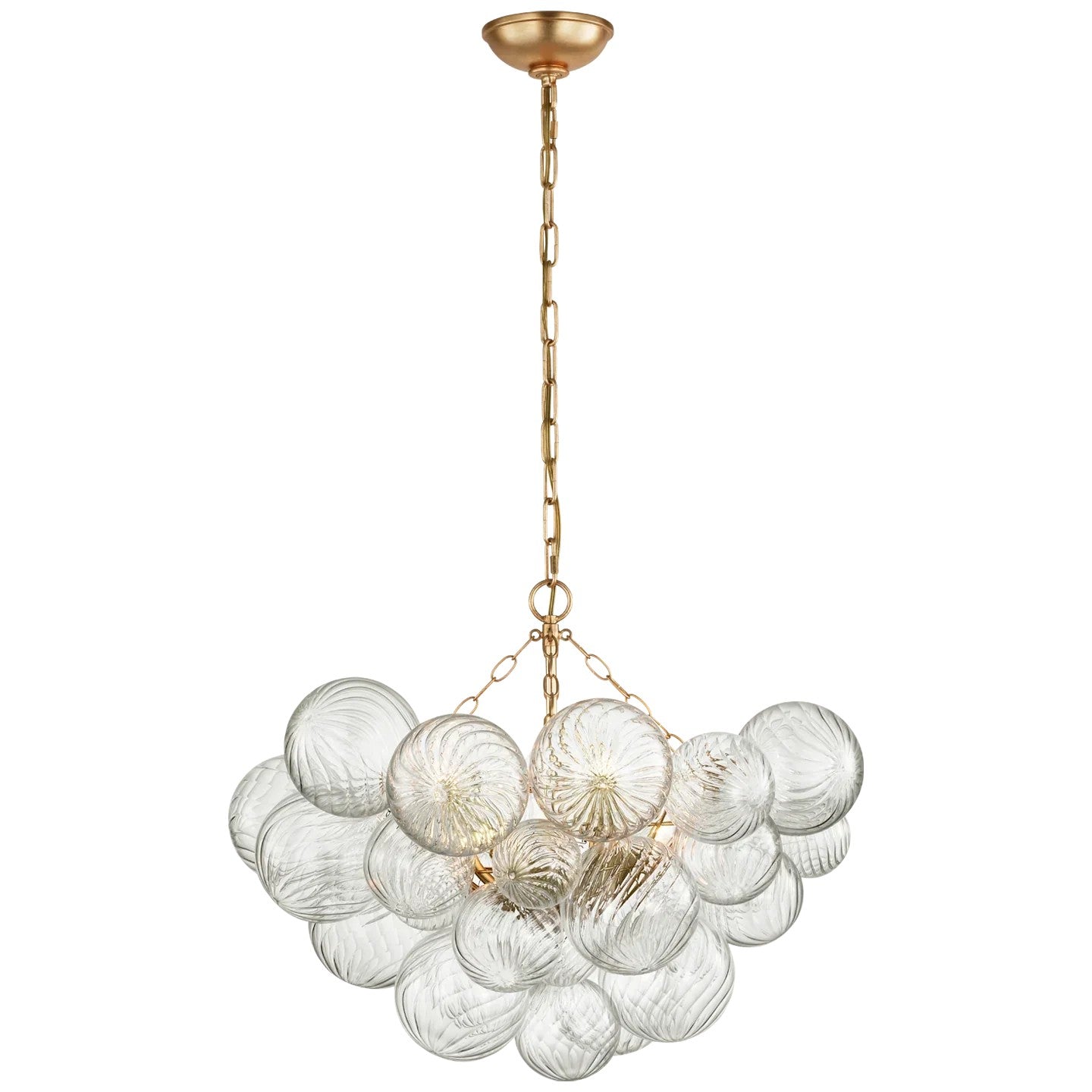 Talian Glass Round Chandelier 30"-MEET LIGHTING