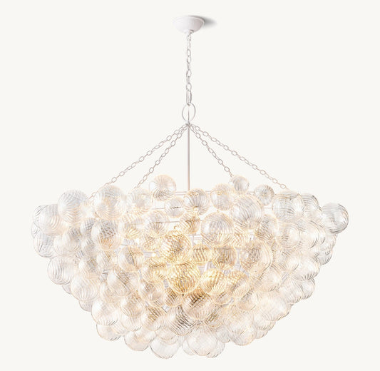 Talian Glass  Round Chandelier 66"