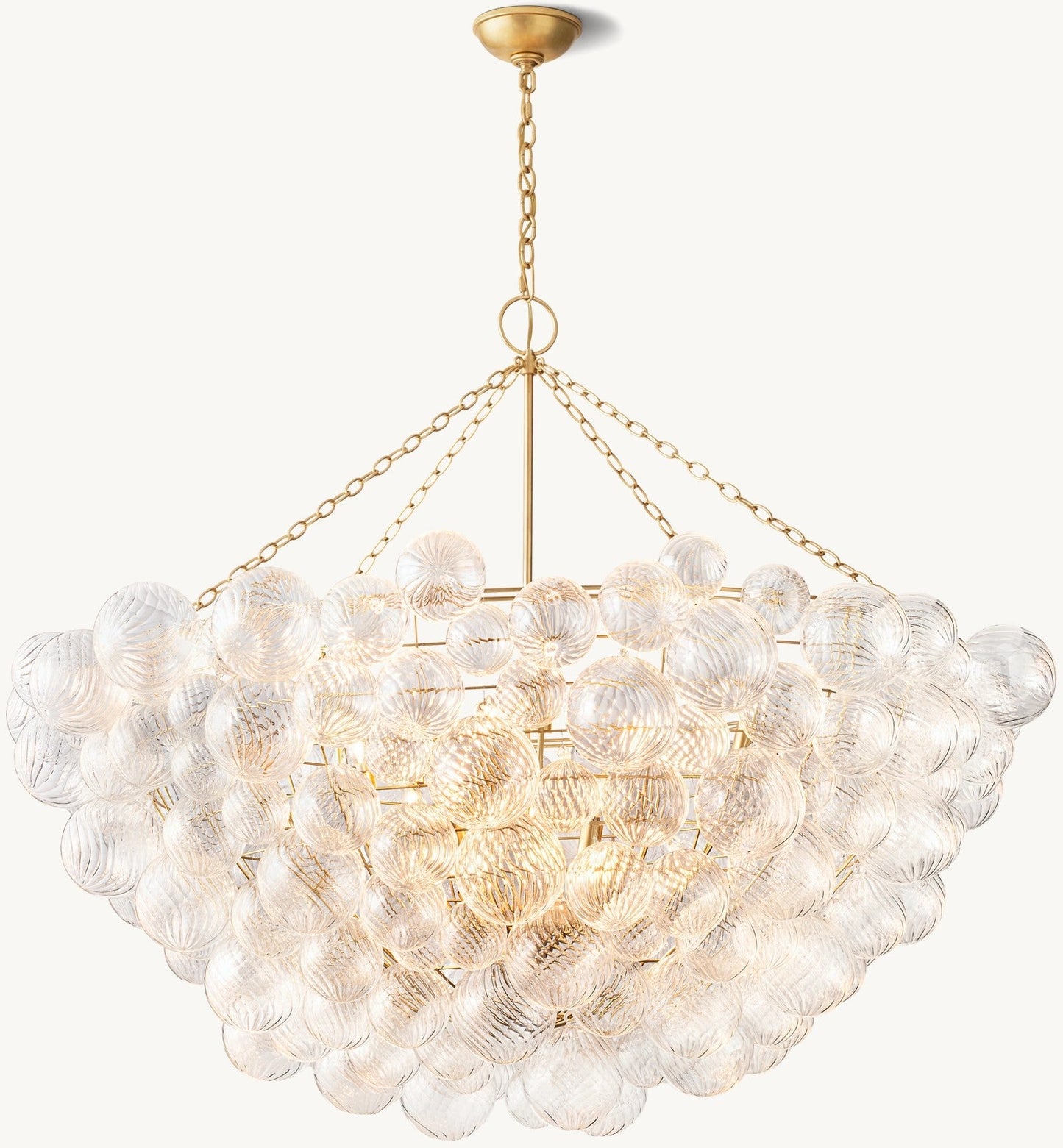 Talian Glass  Round Chandelier 56"