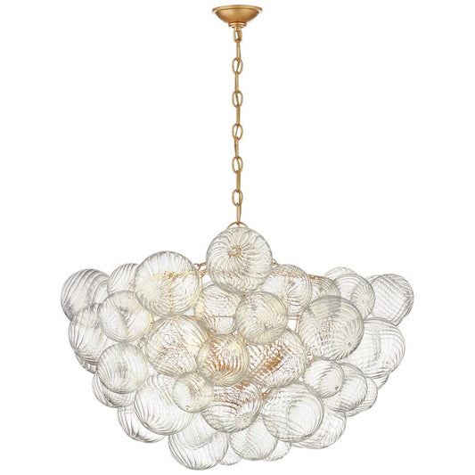 Talian Glass  Round Chandelier 33"