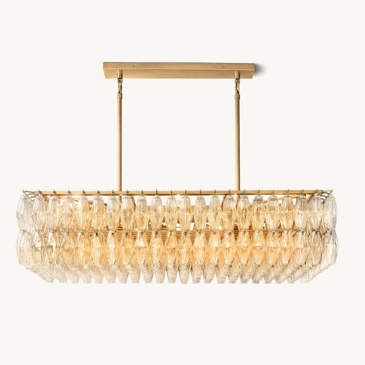 Tara Rectangle Chandelier-Meet Lighting