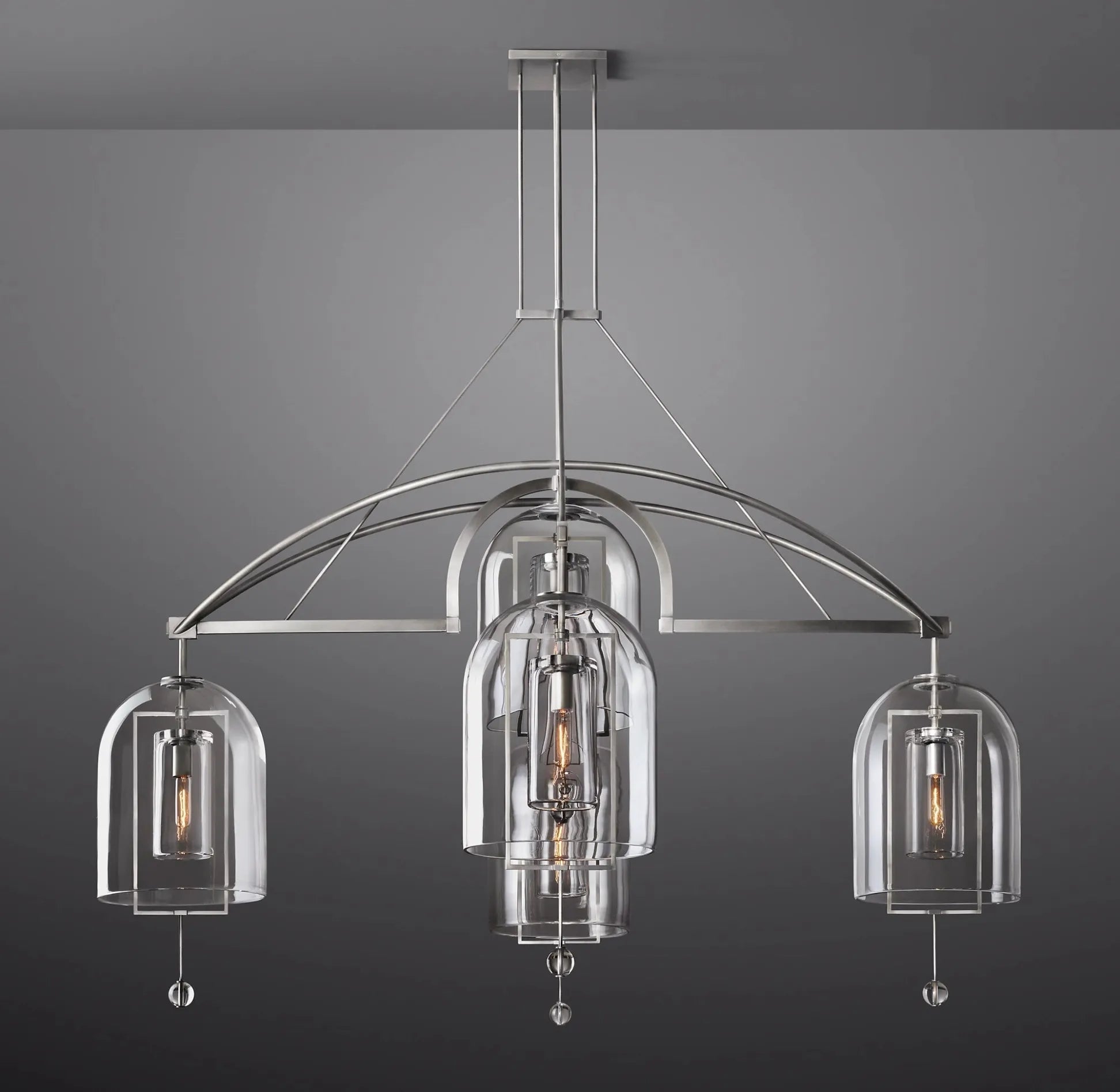 Fulcrum Round Chandelier 73" 5-Lights