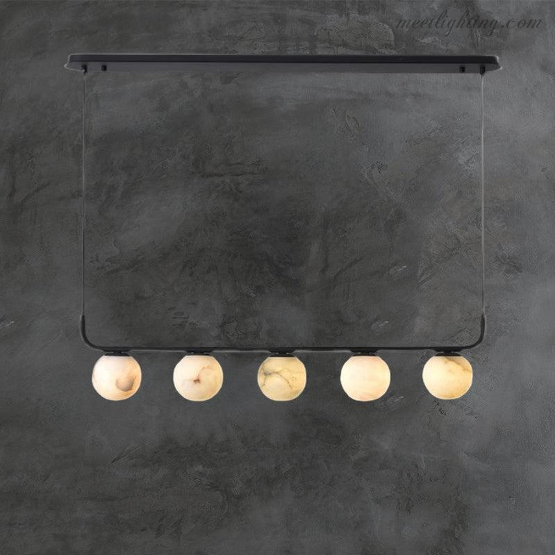 Theseus Alabaster Anne Island Chandelier 5 Lights-MEET LIGHTING