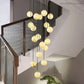 Theseus Alabaster Marble Global Wave Chandelier-Meet Lighting