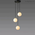 Theseus Alabaster Marble Global Wave Chandelier-MEET LIGHTING