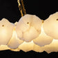 Theseus Alabaster Marble Modern Snowflake Linear Chandelier 47'' 62''-Meet Lighting