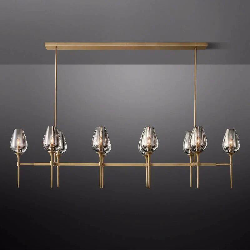 Tulip Linear Chandelier 65"-MEET LIGHTING