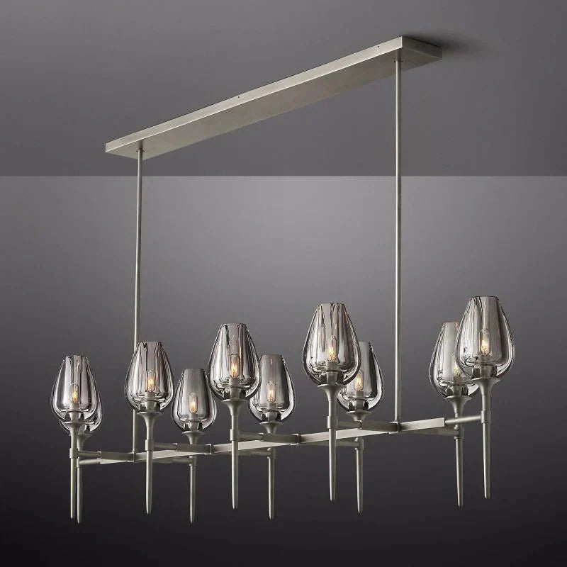 Tulip Linear Chandelier 65"-MEET LIGHTING