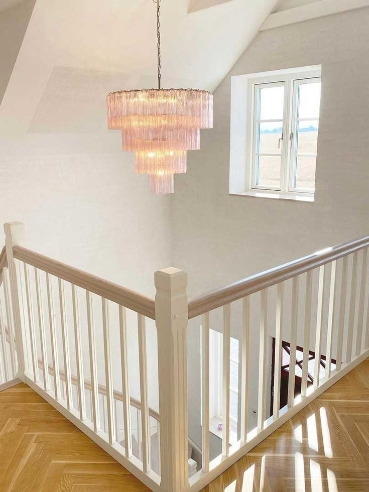 Modern Art Design 3/4/5/7-Tier Hand-blown Glass Tiered Chandelier-MEET LIGHTING