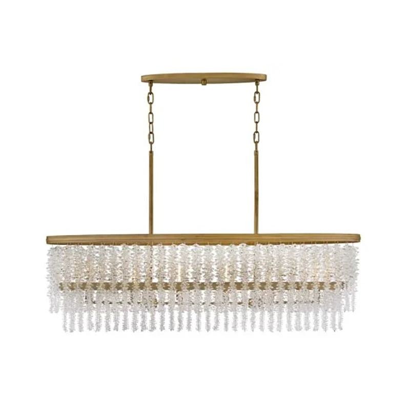 Vac Crystal Linear Chandelier