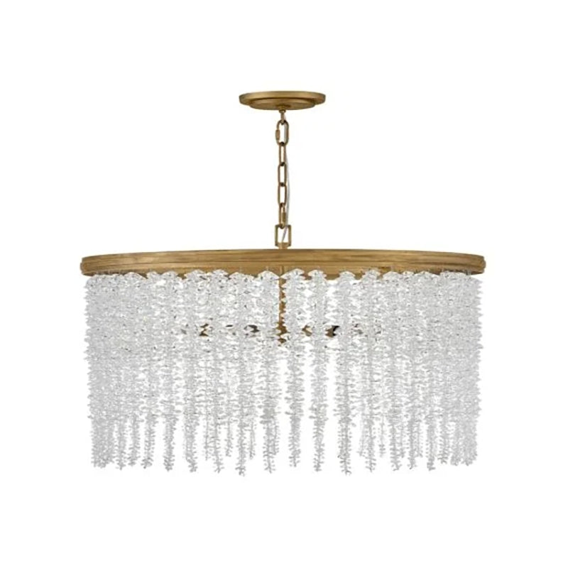 Vac Crystal 30" Round Chandelier