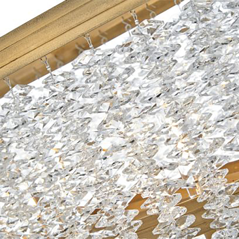 Vac Crystal Linear Chandelier