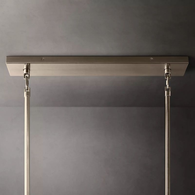 Chiaray Clear Glass Tiered Rectangular Chandelier 54''