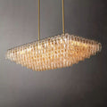 Chiaray Clear Glass Tiered Rectangular Chandelier 54''