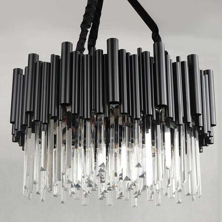 Viol Crystal Round Chandelier-Meet Lighting