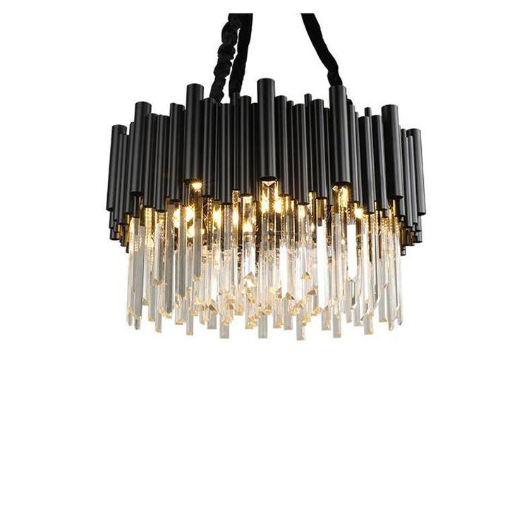 Viol Crystal Round Chandelier-Meet Lighting