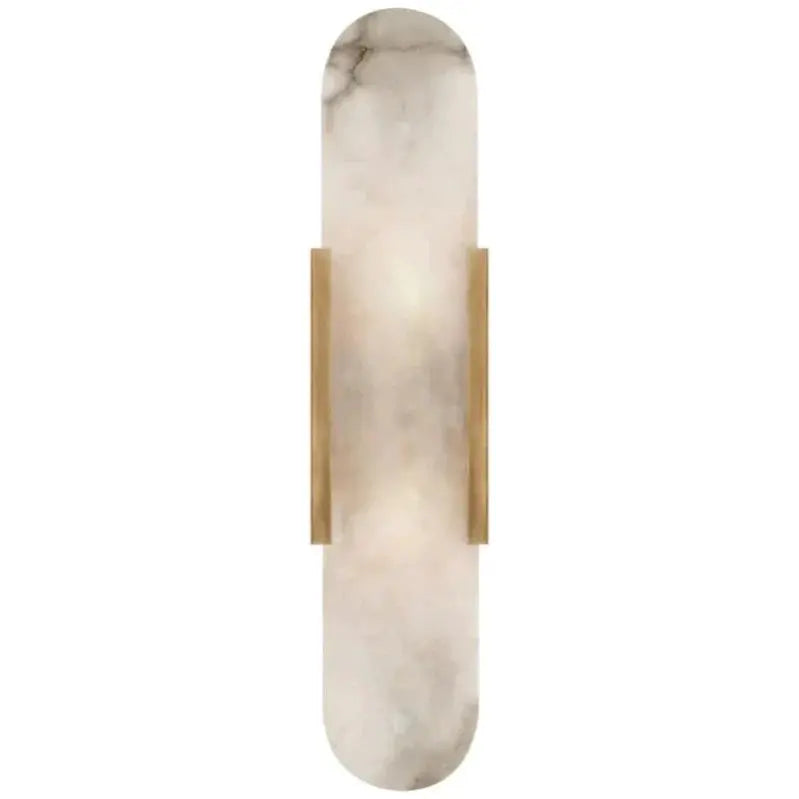 Alabaster Linear kitchen Wall Sconce 13.8"H*4.05"W Brass  Wall Sconce [product_tags] Fabtiko