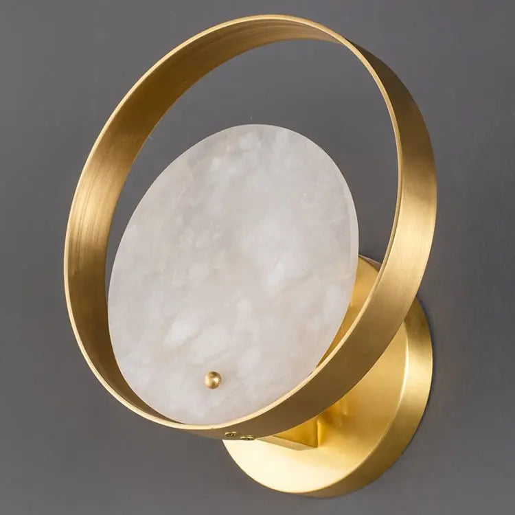 Alabaster Round Bedroom Wall Sconces    Wall Sconce [product_tags] Fabtiko