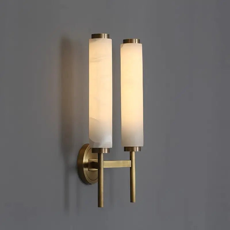 Alabaster Wall Lamps For Living Room 2 Lights   Wall Sconce [product_tags] Fabtiko