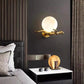 Real Alabaster Round Modern Wall Sconces    Wall Sconce [product_tags] Fabtiko