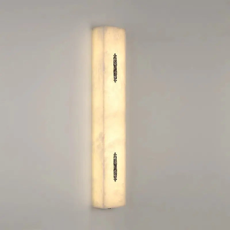 Real Alabaster Wall Sconces Living Room 3.94"D*3.15"W*29.53"H   Wall Sconce [product_tags] Fabtiko