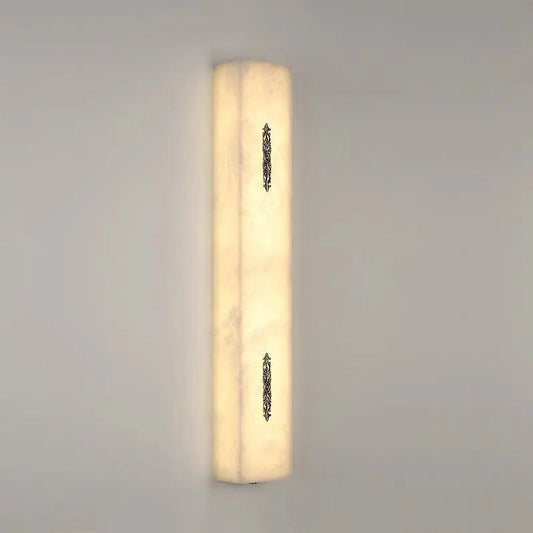 Real Alabaster Wall Sconces Living Room 3.94"D*3.15"W*29.53"H   Wall Sconce [product_tags] Fabtiko