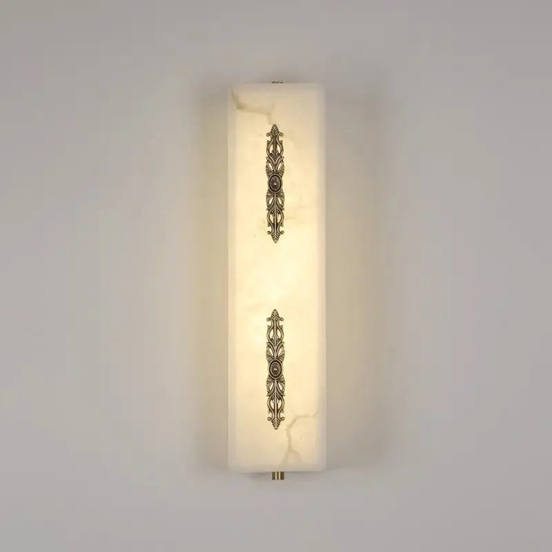 Real Alabaster Wall Sconces Living Room 3.94"D*3.15"W*23.62"H   Wall Sconce [product_tags] Fabtiko