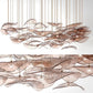 Wave Floating Leaf Chandelier-Meet Lighting