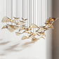 Wave Floating Leaf Chandelier-Meet Lighting