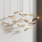 Wave Floating Leaf Chandelier-Meet Lighting