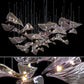 Wave Floating Leaf Chandelier-Meet Lighting