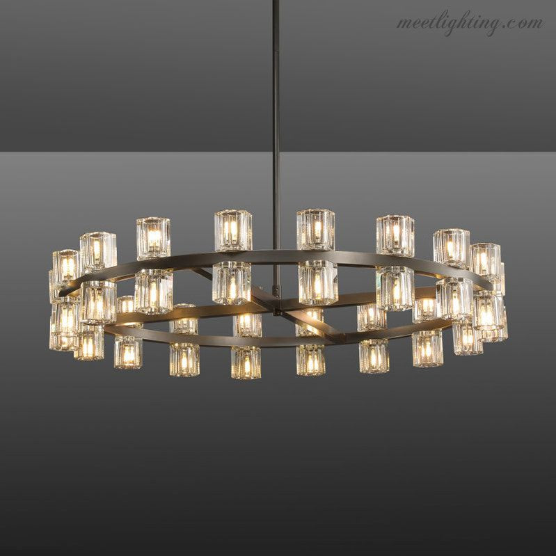 Wineglass Crystal Modern Glass Chandelier 36" 48" 60" 54" 72"-Meet Lighting