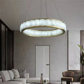 Winnie marble Copper Round chandelier 23" 30" 40"-MEET LIGHTING