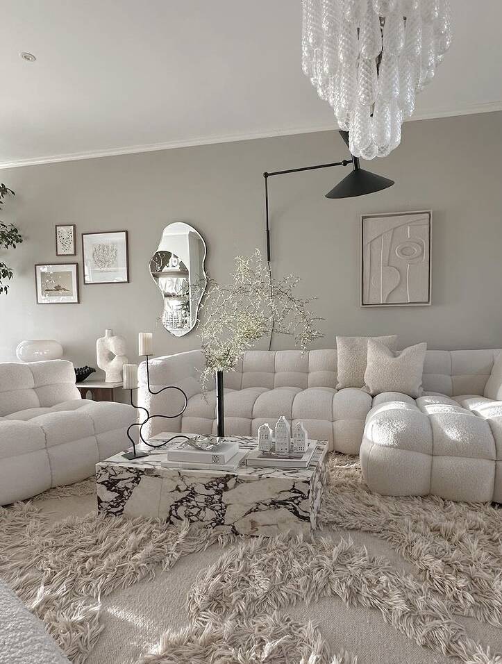 Light Luxury Multi-layered Teardrop Waterfall Chandelier for Living Room/Bedroom-MEET LIGHTING