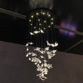 Modern Floating Acrylic Fish Chandelier for Staircase/Foyer/Living Room-MEET LIGHTING