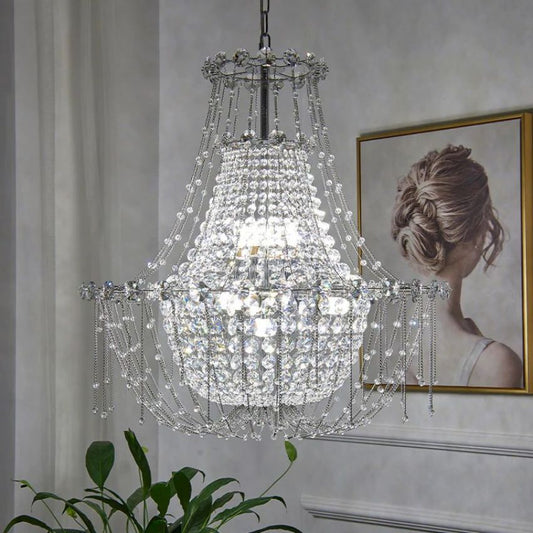 Yolanda Empire Crystal Chandelier-Meet Lighting