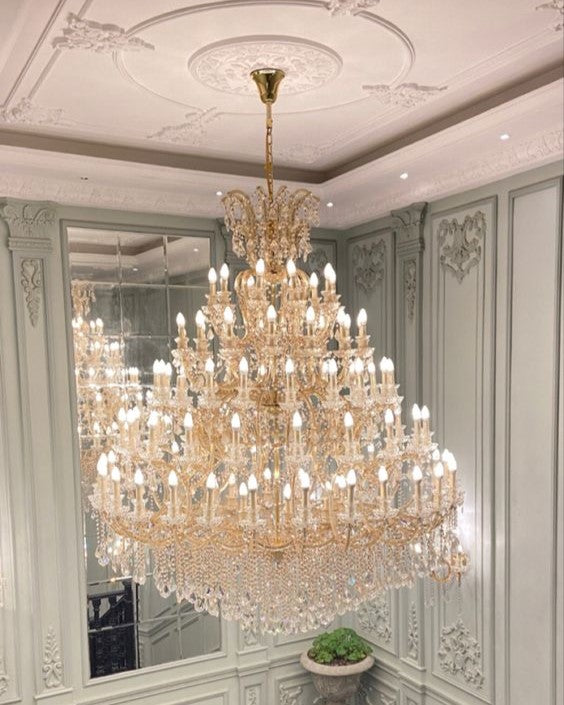 Extra Large Multi-tiered Candle Light Crystal Chandelier for Hotel/Restaurant-MEET LIGHTING