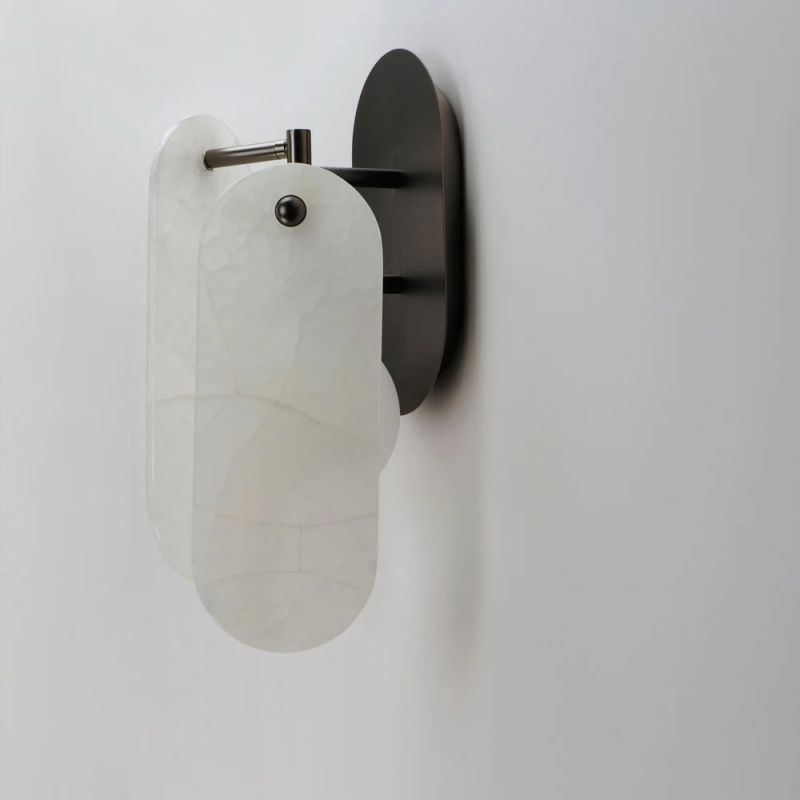 Studio M Alabaster Megalith Wall Sconce