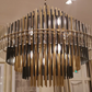 Emily Brass Metal Round Chandelier