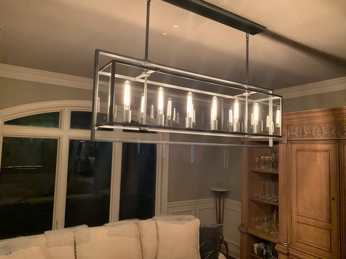 Baker Rectangular Chandelier 72"