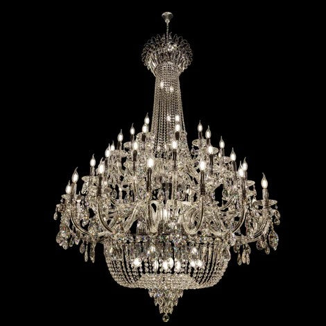 Extra Large European-style Multi-layers Candle Luxury Crystal Chandelier Gold Art Foyer/Staircase Decorative Light Fixture-MEET LIGHTING