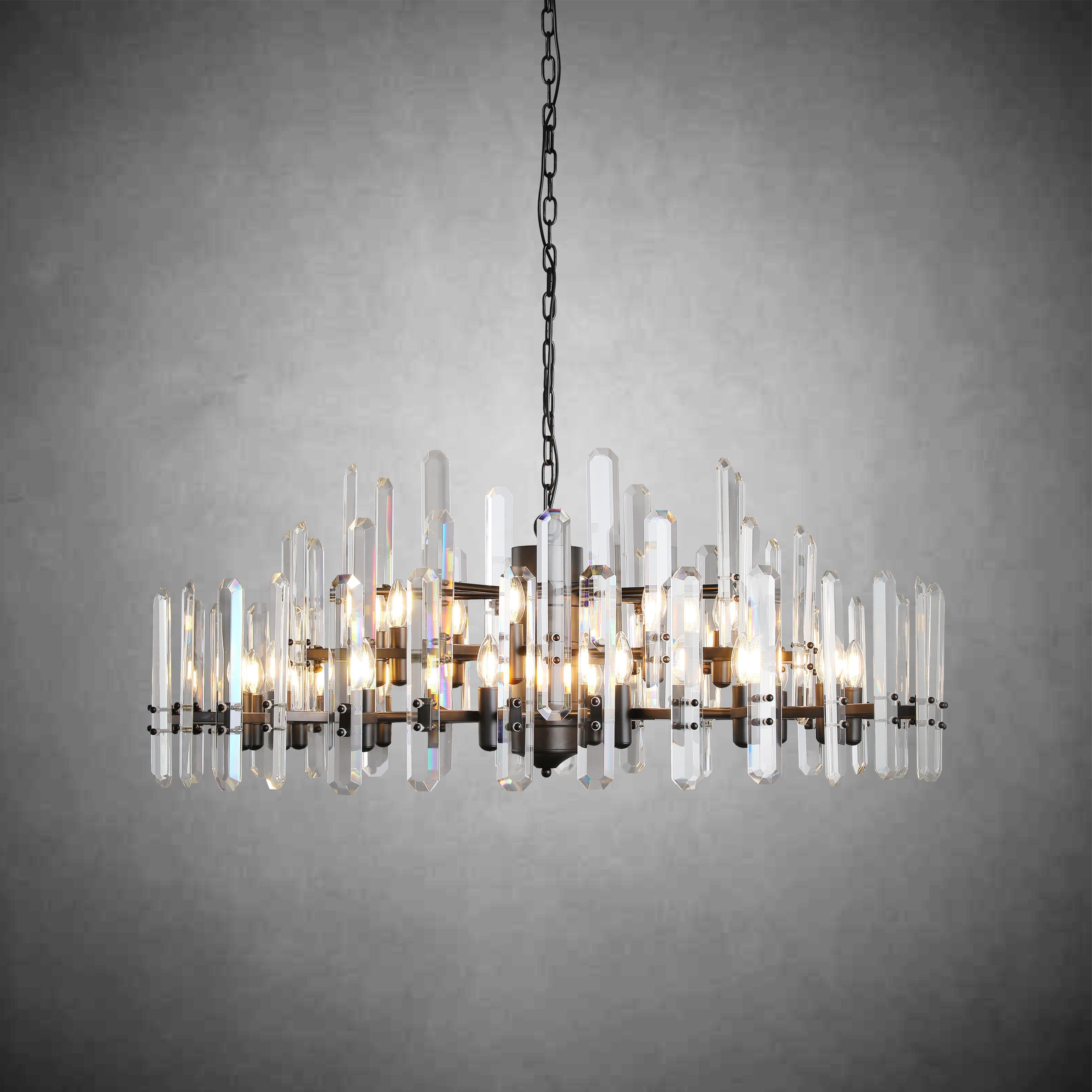 Boniton Crystal Round Chandelier 24"36''48''