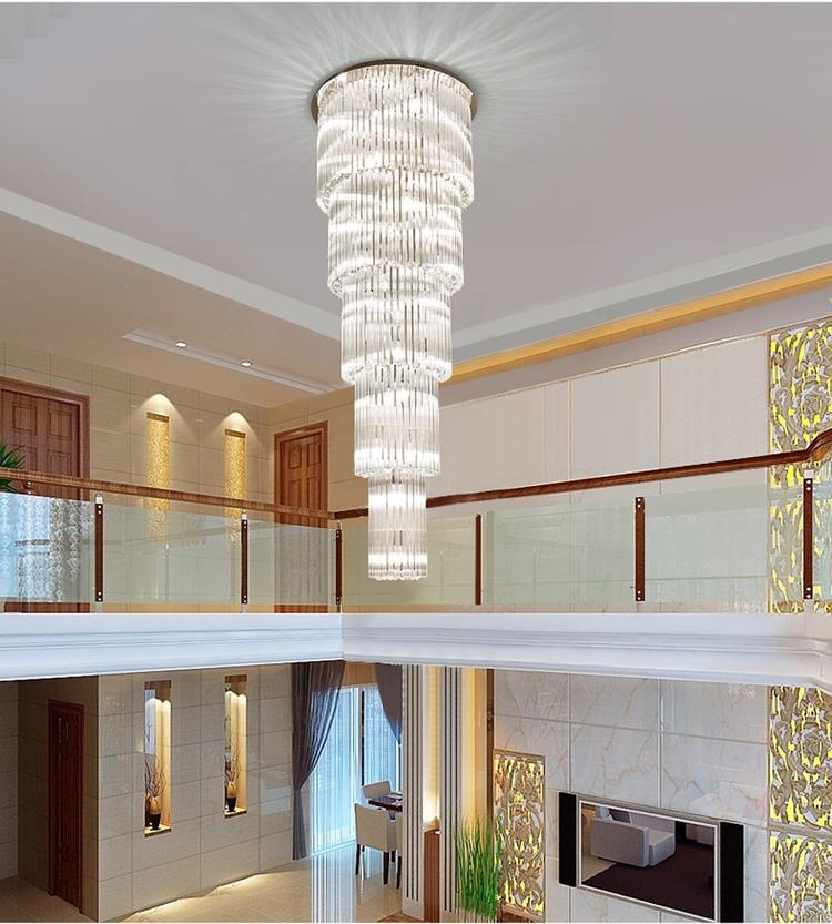 Camille Multiple Tier Crystal Chandelier - Diameter( 15.8 in ) x Height ( 39.4 in )3 Layers Meet Lighting
