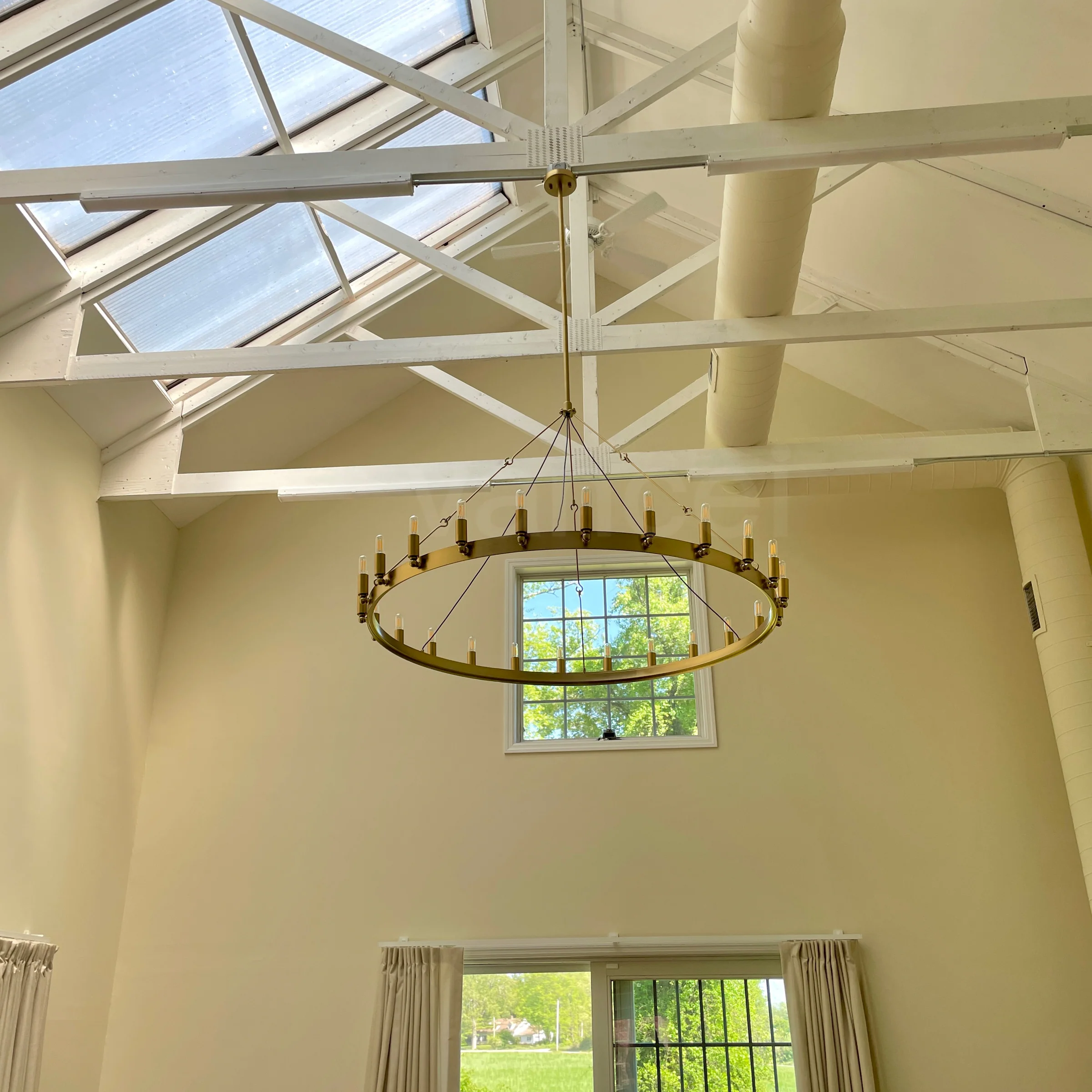 Camine Vintage Candelabra Round Chandelier 50"