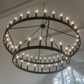 Camino Vintage Candelabra/Filament Round Chandelier