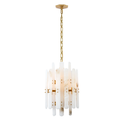 Juliet Bonnington Alabaster Tall Chandelier