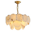 Alabaster Shell Brass Chandelier with 2/3/4/5/6 layer-MEET LIGHTING