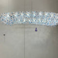 Unique Foyer Crystal Chandelier Luxury Hallway Ceiling Lamp Living Room Hanging Light Decor for Entryway-MEET LIGHTING